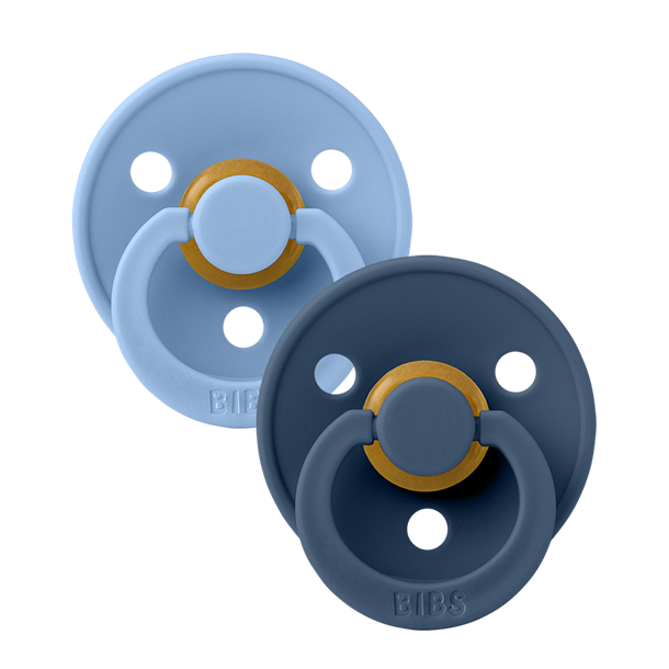 Sutter, Bibs, Bibssutter, Pacifier, Sut, Naturgummi, naturgummisut, Rund sut,Colour,Latex, 2Pack,Colour ,Sky Blue, Steel Blue-str.2