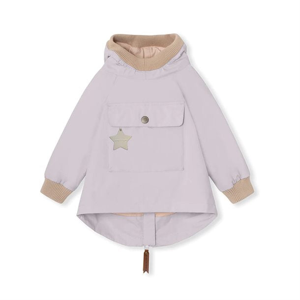 Mini A Ture - BABYVITO FORÅRS ANORAK. GRS - Purple raindrops