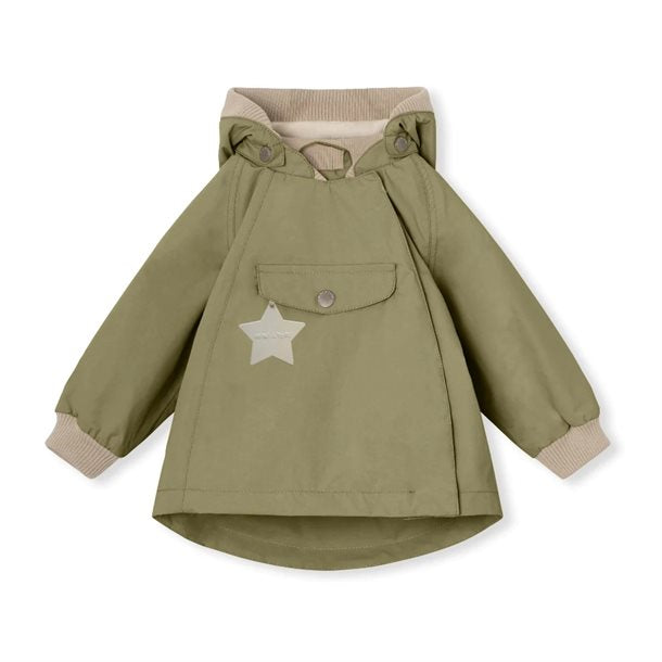 Mini A Ture - WAI FLEECEFORET FORÅRSJAKKE. GRS -   Aloe green