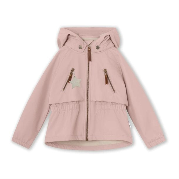 Mini A Ture -ALGEA FORÅRS SOFTSHELL JAKKE. GRS -  Adobe rose