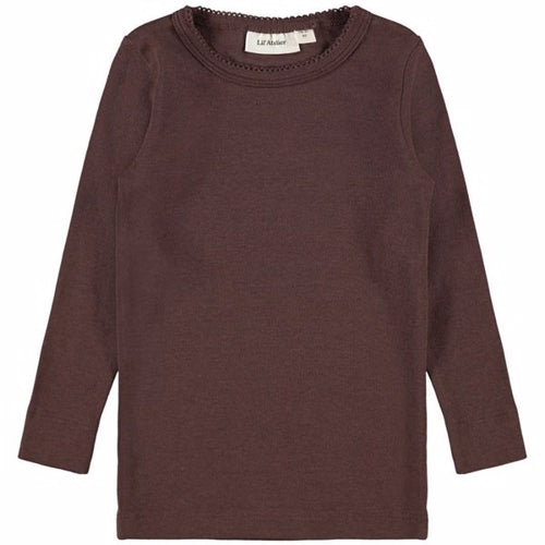 t-shirt, Lil' Atelier, lilatelier, bomuld, økotex, creme, hvid beige, råhvid, langærmet t-shirt, lange ærmer