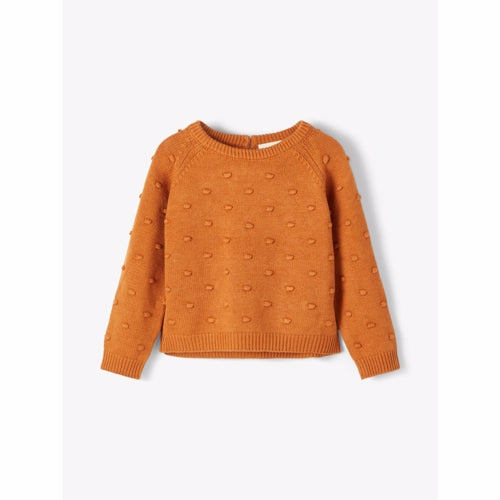 trøje, striktrøje, sweater, pullover, Lil' Atelier, lilatelier, bomuld, økotex, beige, creme, knapper,