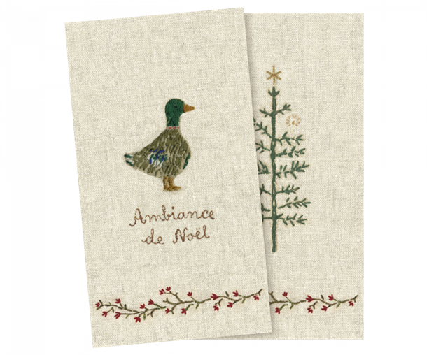Maileg Servietter, Julestemning - Small, Maileg Servietter, Julestemning - Stor