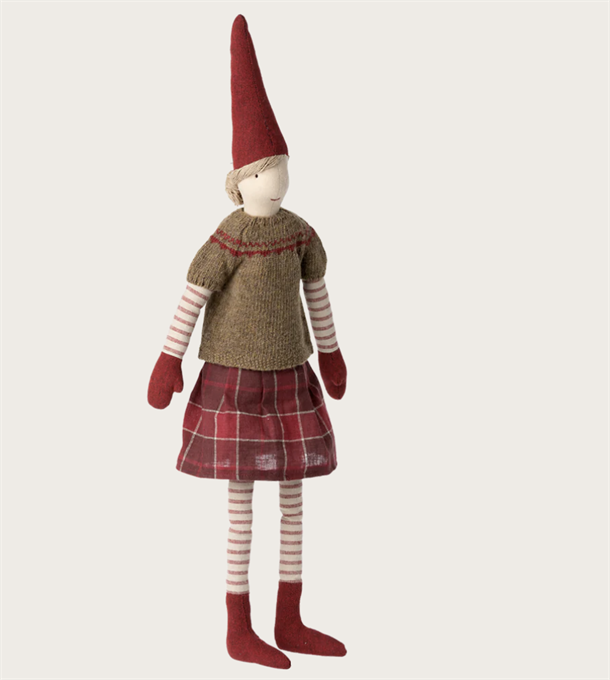 Pixy, Size 4 - Girl - Red checkered skirt