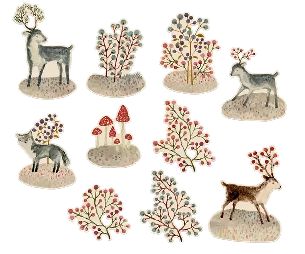 Maileg - Til og fra kort, Winter wonderland, 20 stk.