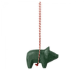 Maileg - Træ ophæng, Gris - Mørk grøn