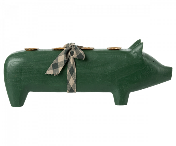 Gris adventsstage, Large - Mørk grøn