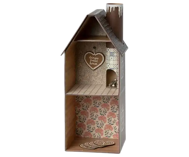 Maileg, babyseng, babycot, legetøj, børnelegetøj, musseseng, dukkeseng, Maileg dansende kat & Mus i skoæske Maileg Storebror mus i nattøj, Maileg - Honningkagehus