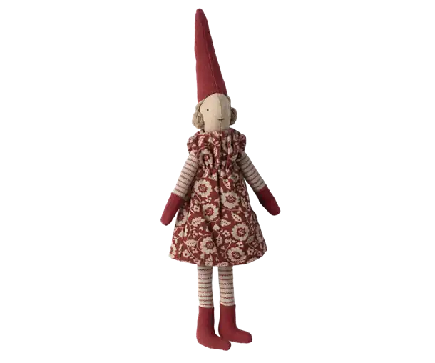 Maileg, babyseng, babycot, legetøj, børnelegetøj, musseseng, dukkeseng, Maileg dansende kat & Mus i skoæske Maileg Storebror mus i nattøj, Maileg - Nisse, str. 1 - Pige nr. 2