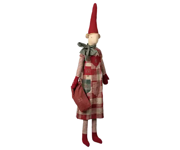 Maileg, babyseng, babycot, legetøj, børnelegetøj, musseseng, dukkeseng, Maileg dansende kat & Mus i skoæske Maileg Storebror mus i nattøj, Maileg - Metalophæng, Hjerte, Lille - Rød