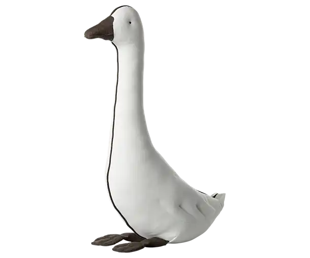 Maileg, babyseng, babycot, legetøj, børnelegetøj, musseseng, dukkeseng, Maileg dansende kat & Mus i skoæske Maileg Storebror mus i nattøj, Maileg-Bedstefar & Bedstemor i tændstik æske,Maileg -  Gås, Råhvid