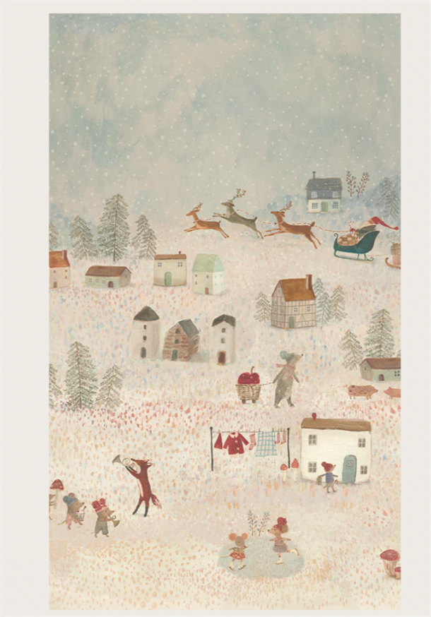 Gift wrap, 10 m - Santa is coming