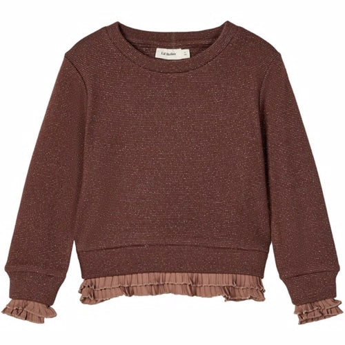 trøje, striktrøje, sweater, pullover, Lil' Atelier, lilatelier, bomuld, økotex, beige, creme, knapper,