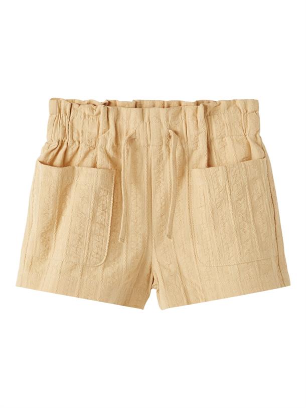 Lil Atelier Solaima Shorts - Taos Taupe, shorts pige, gule shorts