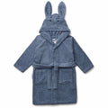 badekåbe, morgen kåbe, frotte kåbe, bathrobe, lily bathrobe, badekåbe bluewave, Liewood - Badekåbe lily Rabbit blue wave