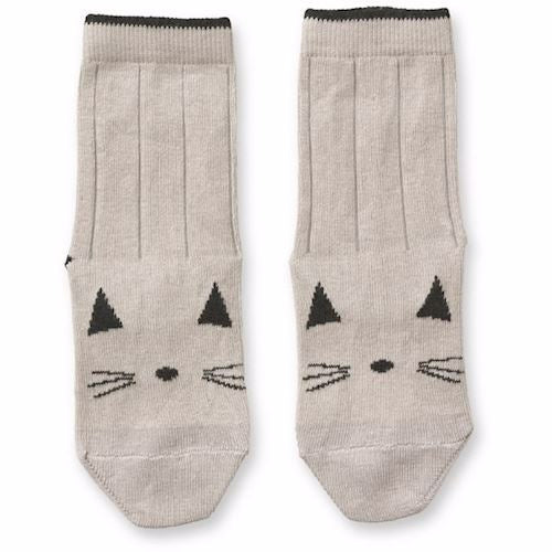 Liewood Sofie bomulds knæstrømper grå 2 pak