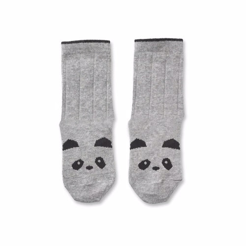 Liewood Sofie bomulds knæstrømper grå 2 pak