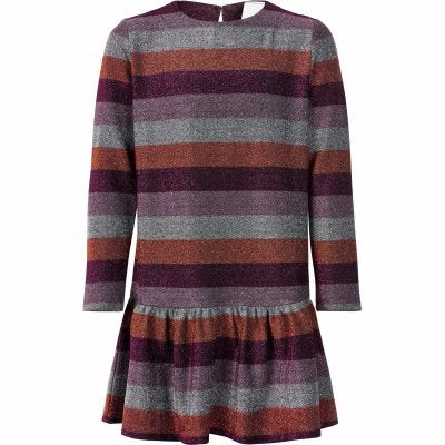 Kjole, strik, glimmer, glitter, striber, vinterkjole, pige, piger, The New - Neda LS dress