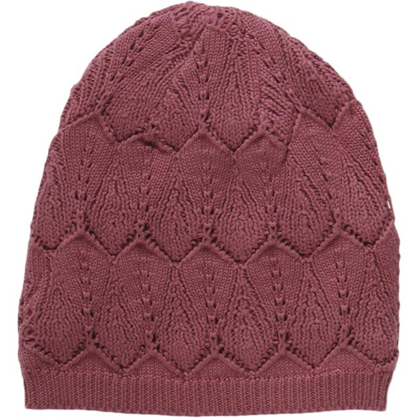 By Green Cotton strik hue bladmønster// Dusty berry