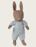Rabbit, Micro - Brown - Blue knitted suit