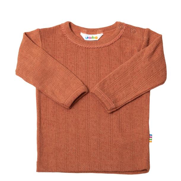 Joha Uld/Silke Bluse, Joha Uld/Silke Bluse Joha Uld/Silke Bluse gl. rosa med puf ærmer