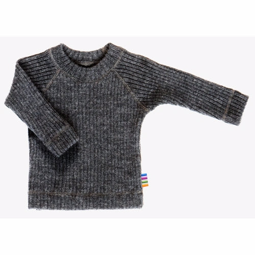 Uldbukser, bukser, uld, rib og uld, Joha Wool, strik bluse Heavy mørkgrå 26590-917-15205