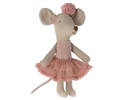 Maileg, babyseng, babycot, legetøj, børnelegetøj, musseseng, dukkeseng, Maileg dansende kat & Mus i skoæske Maileg Storebror mus i nattøj, Maileg-Bedstefar & Bedstemor i tændstik æske,Maileg - Ballerina mus, Lillesøster - Rosa