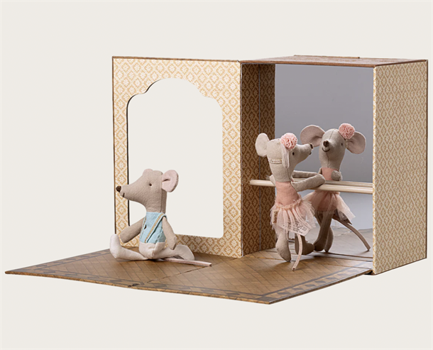 Ballet mice in dance studio, Little sister and brother Regular price