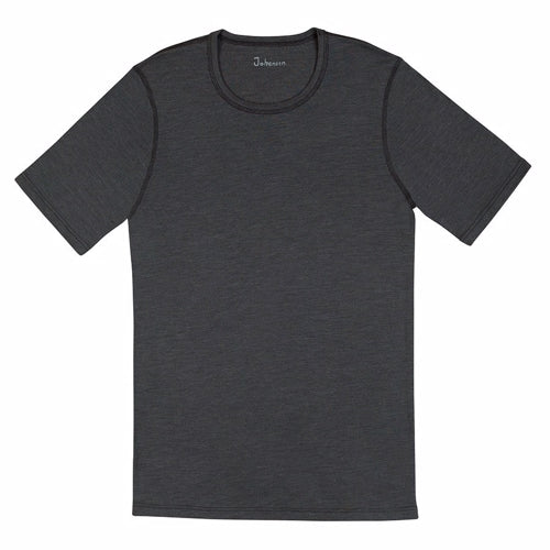 Joha uld/silke dark grey t-shirt til mænd , Johansen by Joha