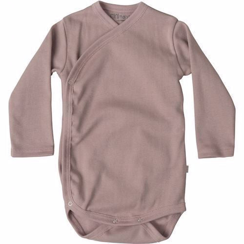 Minimalisma, body, basisbody, body med trykknapper i siden, body der kan åbnes i siden, langærmet body