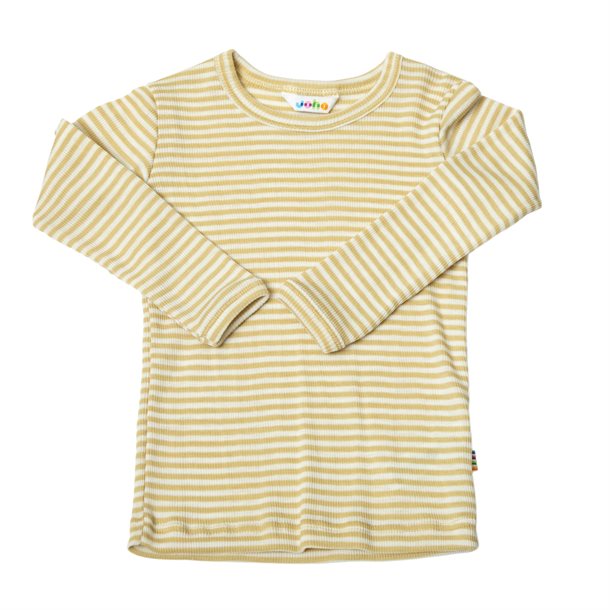 Joha - Blouse w/long sleevesJoha - Bluse  i uld og silke med strib