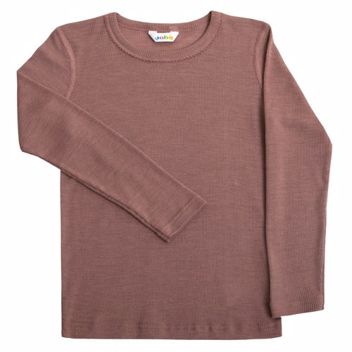 Joha Uld/Silke Bluse, Joha Uld/Silke Bluse Joha Uld/Silke Bluse gl. rosa