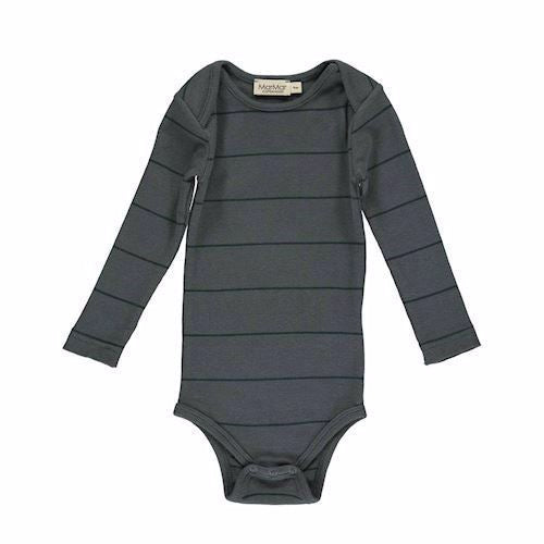 Marmar Copenhagen  Ben, Modal fine rib body, baby unisex, marmar body, dark leaf stripe