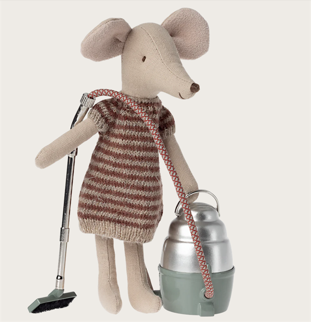 Maileg Metal ophæng - Gris, 2 ass.