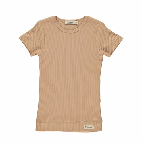 MarMar Plain Tee SS, Modal, Rose Stone 201-100-26-0390, t-shirt, tee, bluse, modalbluse, drengebluse, drenget-shirt