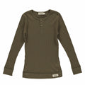 marmar t-shirt ls // loden, t-shirt, bluse, langærmet, overdel, top, trøje