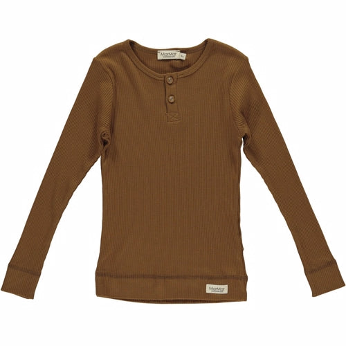 marmar t-shirt ls // leather, t-shirt, bluse, langærmet, overdel, top, trøje