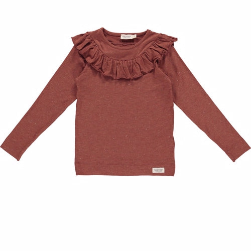 MarMar Tessie, Lurex Melange Shirt // Cranberry Shimmer