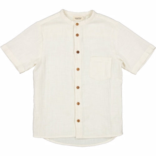 MarMar - theodor shirt ss // off white, body, crossbody, bodystocking, sparkedragt, skjorte, bluse, skjortebluse