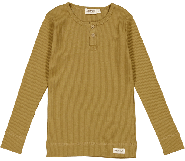 marmar - plain tee ls modal // desert red, t-shirt, bluse, langærmet, overdel, top, trøje