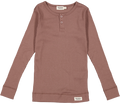 marmar - plain tee ls modal // desert red, t-shirt, bluse, langærmet, overdel, top, trøje