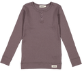 marmar - plain tee ls modal // desert red, t-shirt, bluse, langærmet, overdel, top, trøje