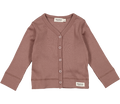 marmar - plain tee ls modal // desert red, t-shirt, bluse, langærmet, overdel, top, trøje, MarMar - Cardigan LS Modal // Forrest shadow