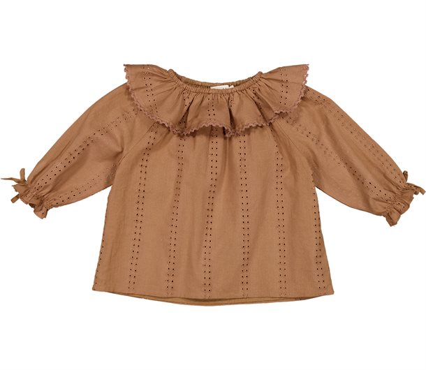 marmar, bluse, broderie anglaise, hazel, top, flæser,