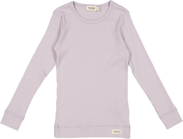 MarMar - Plain Tee LS Modal // Plum Dust, t-shirt, bluse, langærmet, overdel, top, trøje, Lilla t-shirt, plum dust