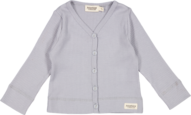 MarMar - Cardigan LS Modal // Water, t-shirt, bluse, langærmet, overdel, top, trøje, MarMar, Cardigan i pastel, grå cardigan