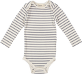 MarMar - Body LS Modal // Stormy Blue Stripe, MarMar Body LS, Modal, body, body med lange ærmer, lange ærmer, bodystocking, drengebody, modalbody, pigebody, blå stribet body.