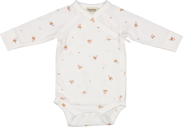 MarMar - Belita body // little peony, body, crossbody, bodystocking, body til piger, body med blomsterprint, belita body, little peony, hvid body.