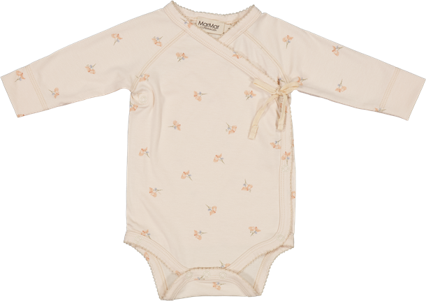 MarMar - Belita body // poppy, body, crossbody, bodystocking, body til piger, body med blomsterprint, belita body, rosa body.