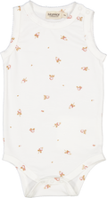 MarMar Body Sleeveless, Modal, ærmeløs body, body uden ærmer, body i little peony, little peony, ærmeløs body til piger, body med blomsterprint.